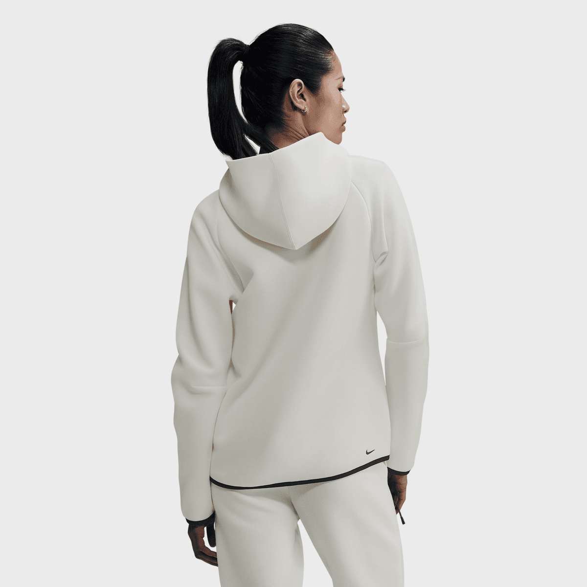 Nike Sportswear Tech Fleece Windrunner Full-Zip Hoody Hoodies & Sweaters in wit formaten: XS
