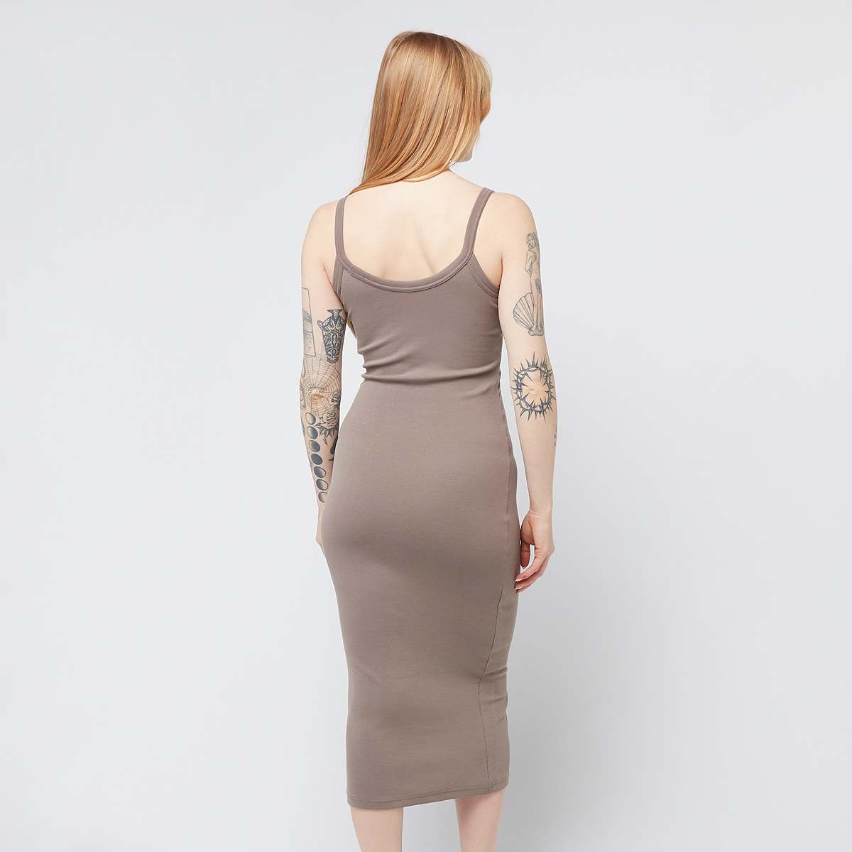 Nike Sportswear Chill Knit Mini-Rib Tank Dress women Jurken & Rokken bruin Maat XS Kleding