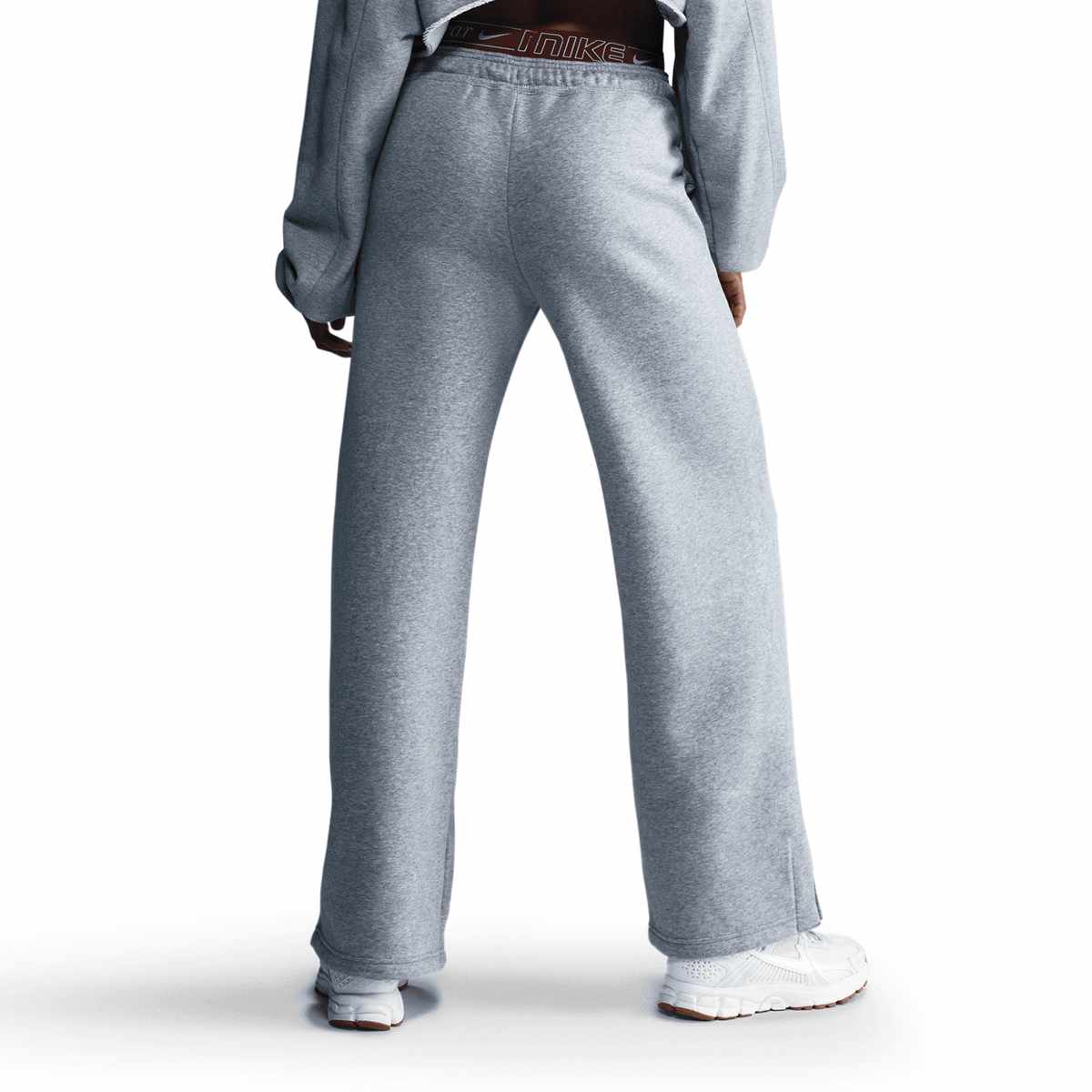 Nike Sportswear Phoenix Fleece High-Waisted Sweatpants women Trainingsbroeken grijs Maat L Kleding