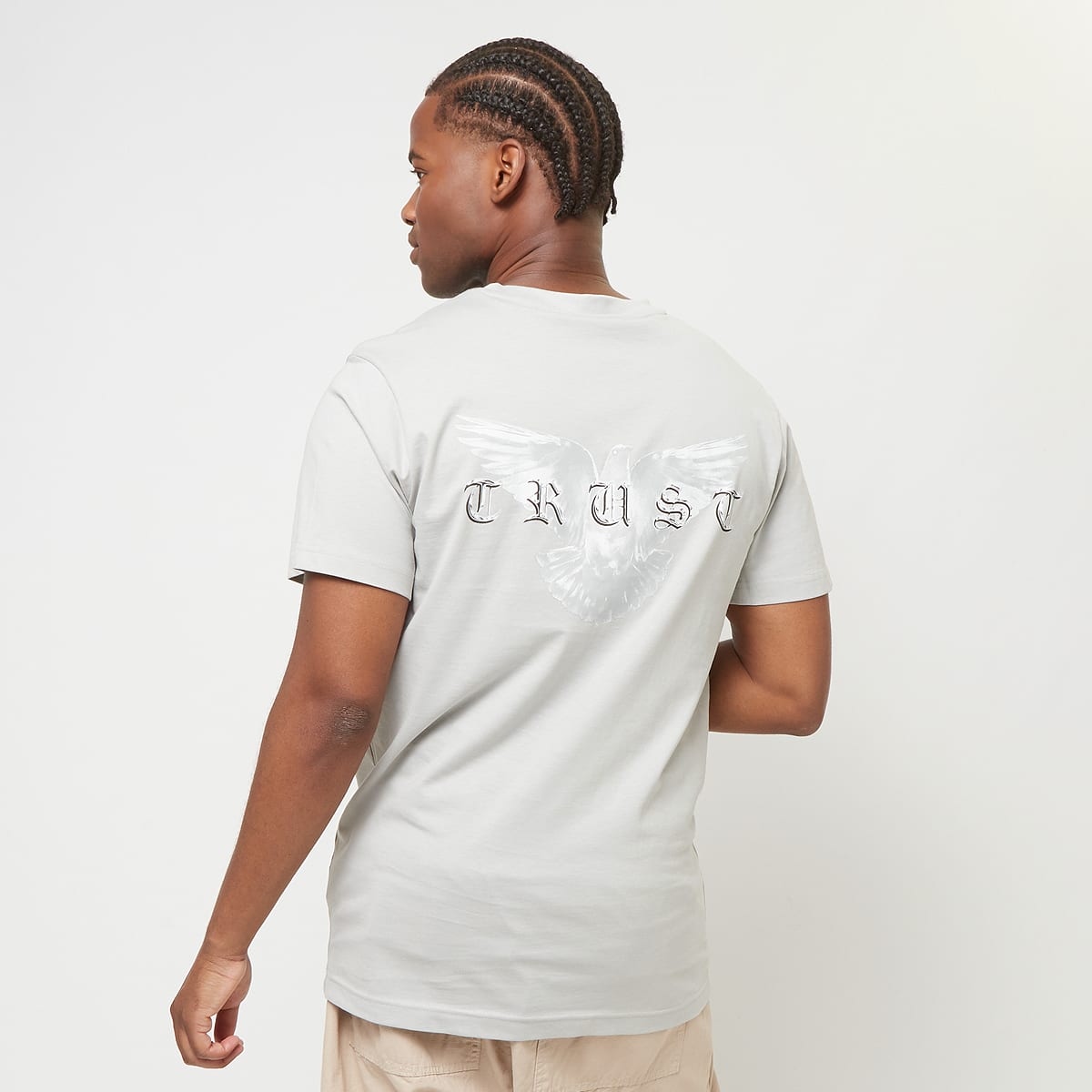 mister tee Trust Dove men T-Shirts & Polo's grijs Maat XS Kleding