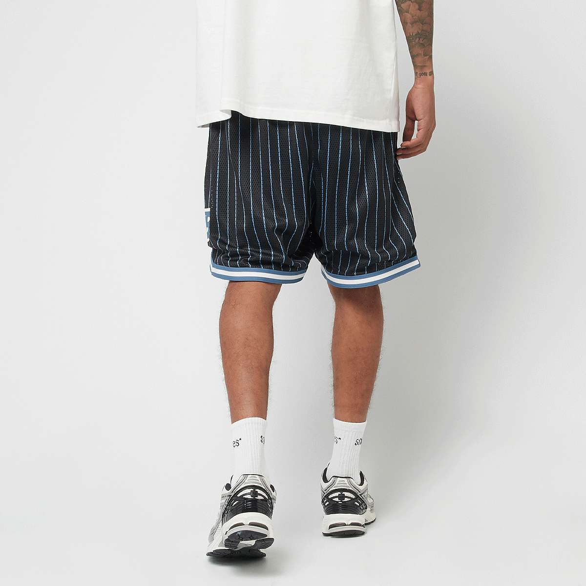 New Balance Printed Mesh Short men Sportshorts zwart Maat S Kleding