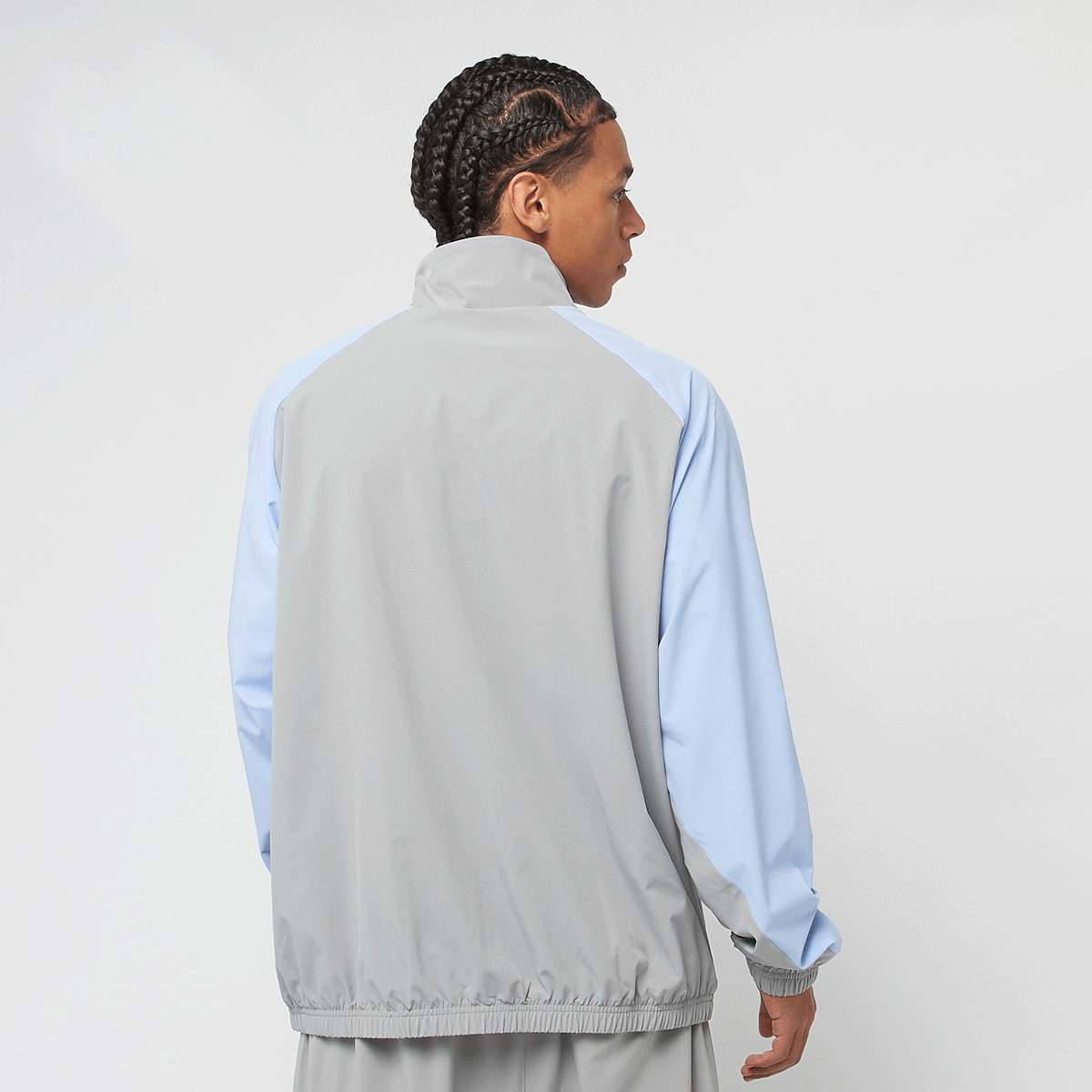 New Balance Woven Track Jacket men Trainingspakken grijs Maat S Kleding