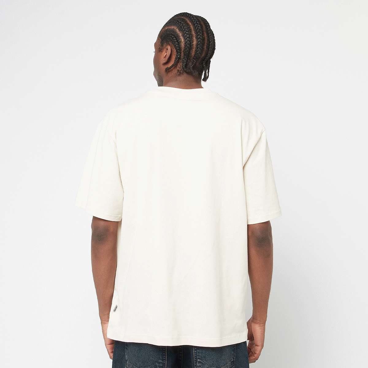 New Balance Hoops Graphic Vintage T-Shirt men T-Shirts & Polo's beige Maat S Kleding