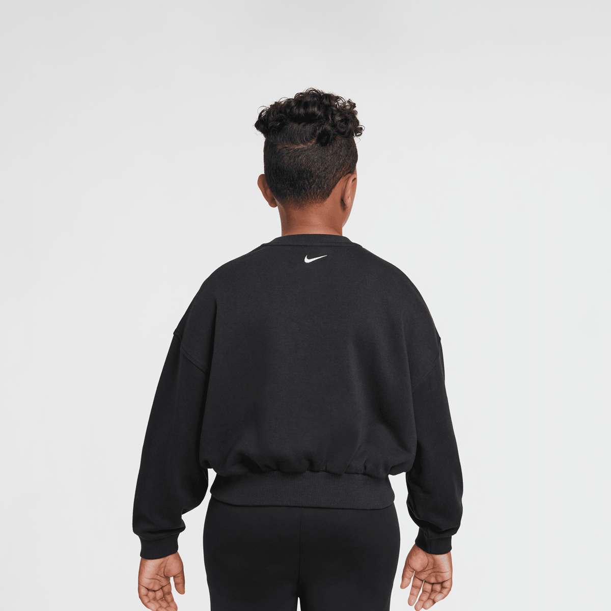 Nike Sportswear Club French Terry Boxy Crew Graphics Star unisex Hoodies & Sweaters zwart Kleding