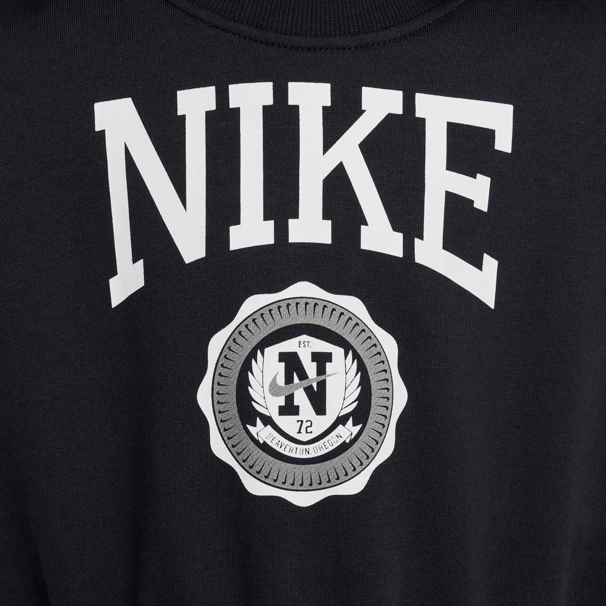 Nike Sportswear Club French Terry Boxy Crew Graphics Star unisex Hoodies & Sweaters zwart Kleding