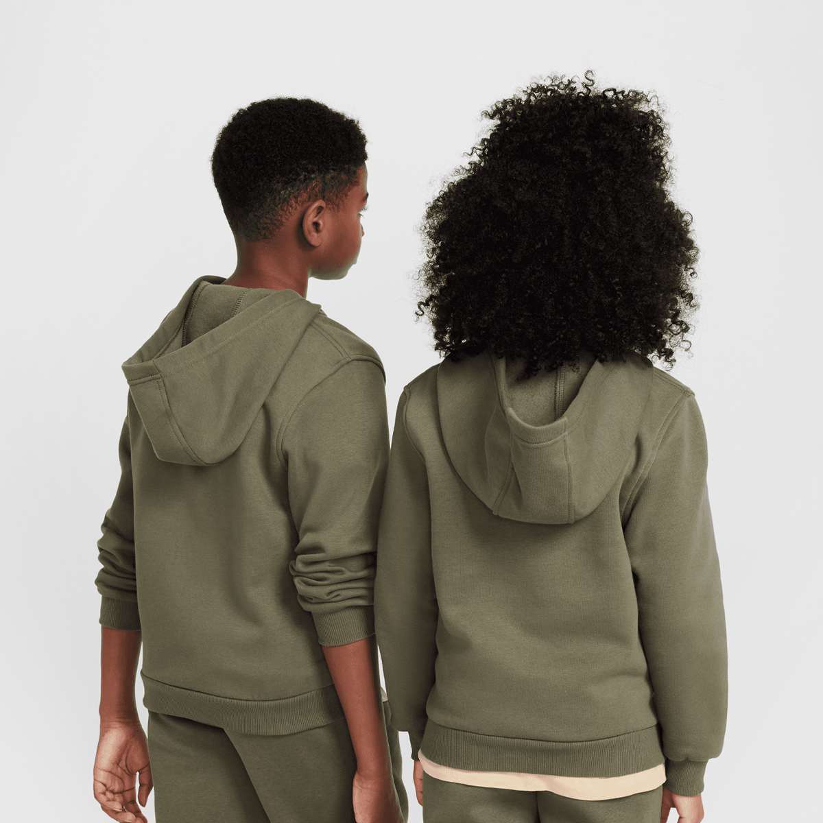 Nike Sportswear Club Fleece Full-Zip Hoodie unisex Hoodies & Sweaters groen Kleding
