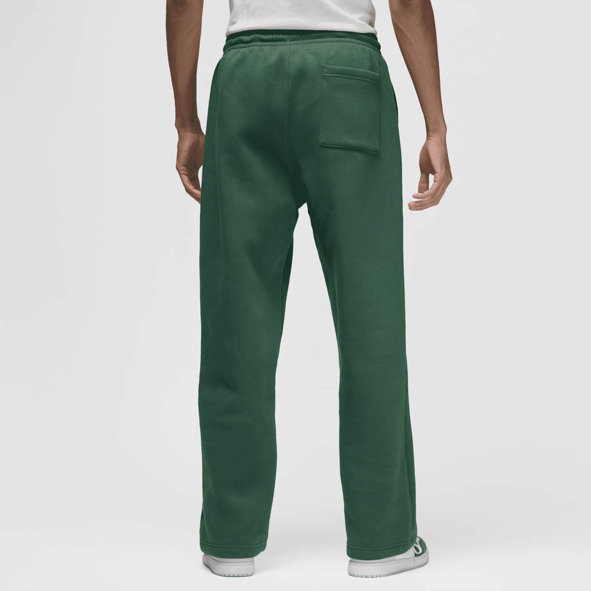 Jordan Brooklyn Fleece Oversized Open-Hem Pants men Trainingsbroeken groen Maat S Kleding