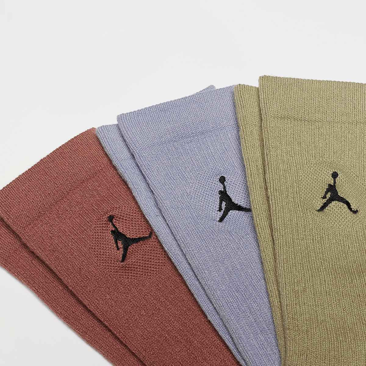 Jordan 3 PACK Everyday Crew Socks Sokken in multicolor formaten: 38-42