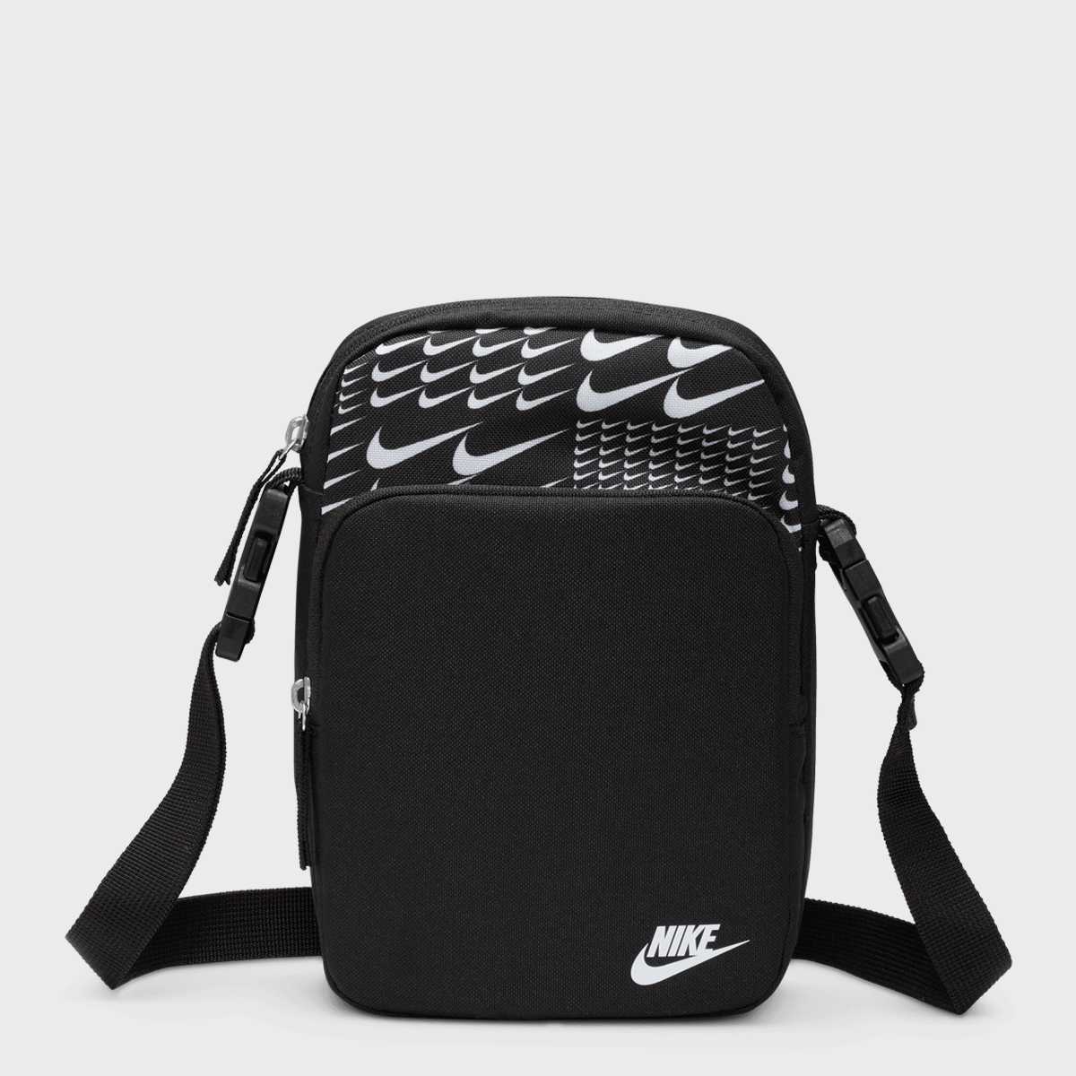 Nike Heritage Crossbody SWSH Grid unisex Schoudertassen zwart Maat ONE SIZE Accessoires