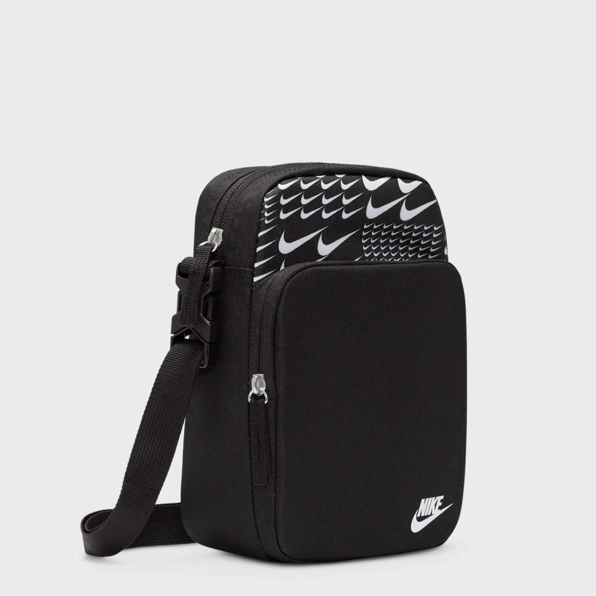 Nike Heritage Crossbody SWSH Grid unisex Schoudertassen zwart Maat ONE SIZE Accessoires