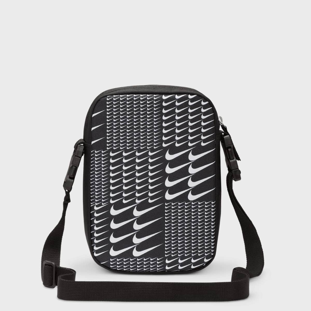 Nike Heritage Crossbody SWSH Grid unisex Schoudertassen zwart Maat ONE SIZE Accessoires