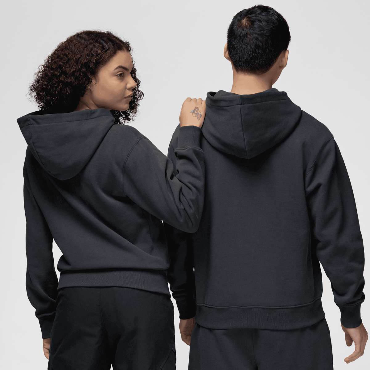 Jordan Flight Graphics Fleece Hoodie Hoodies & Sweaters in grijs formaten: S