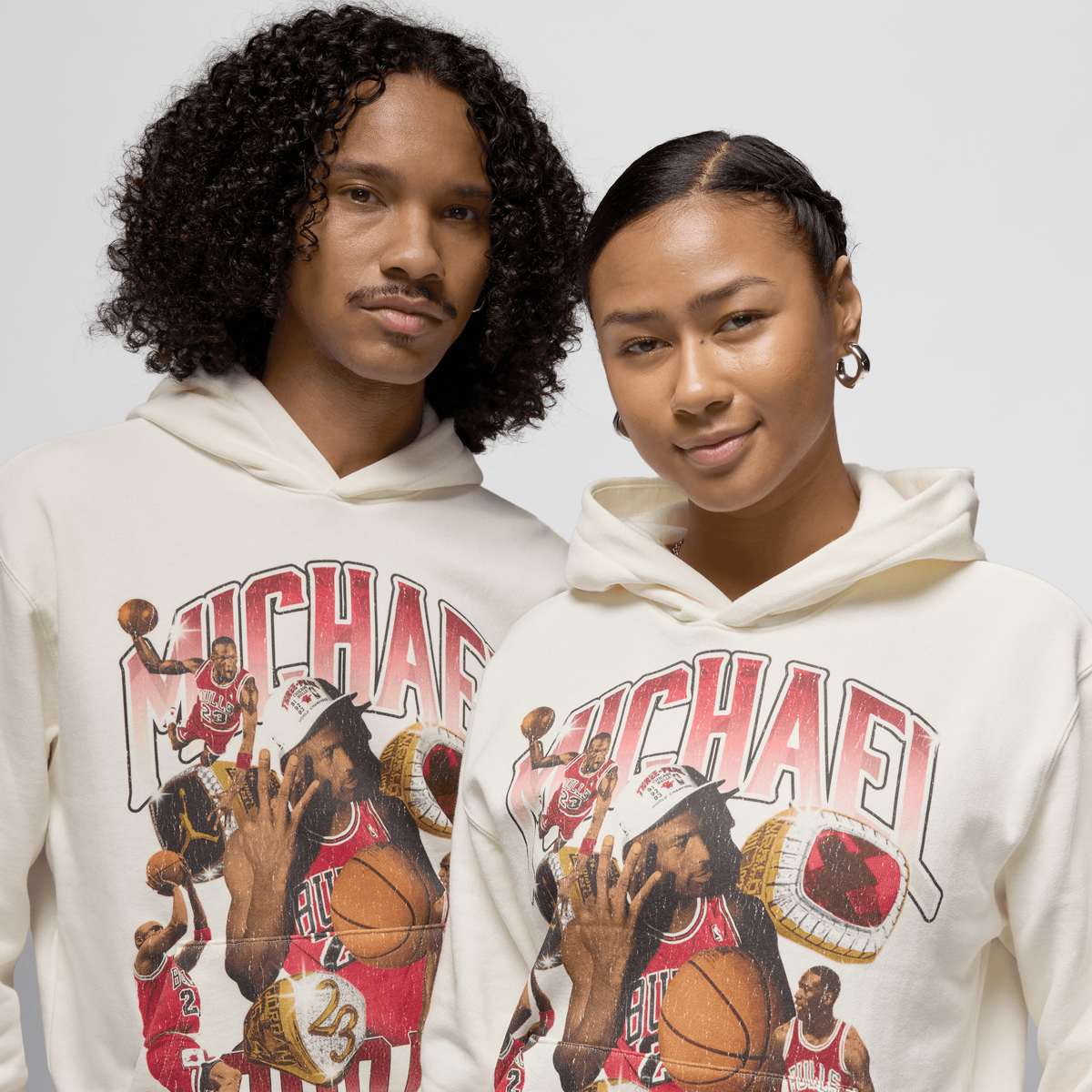 Jordan Flight Graphics Fleece Hoodie men Hoodies & Sweaters beige Maat S Kleding