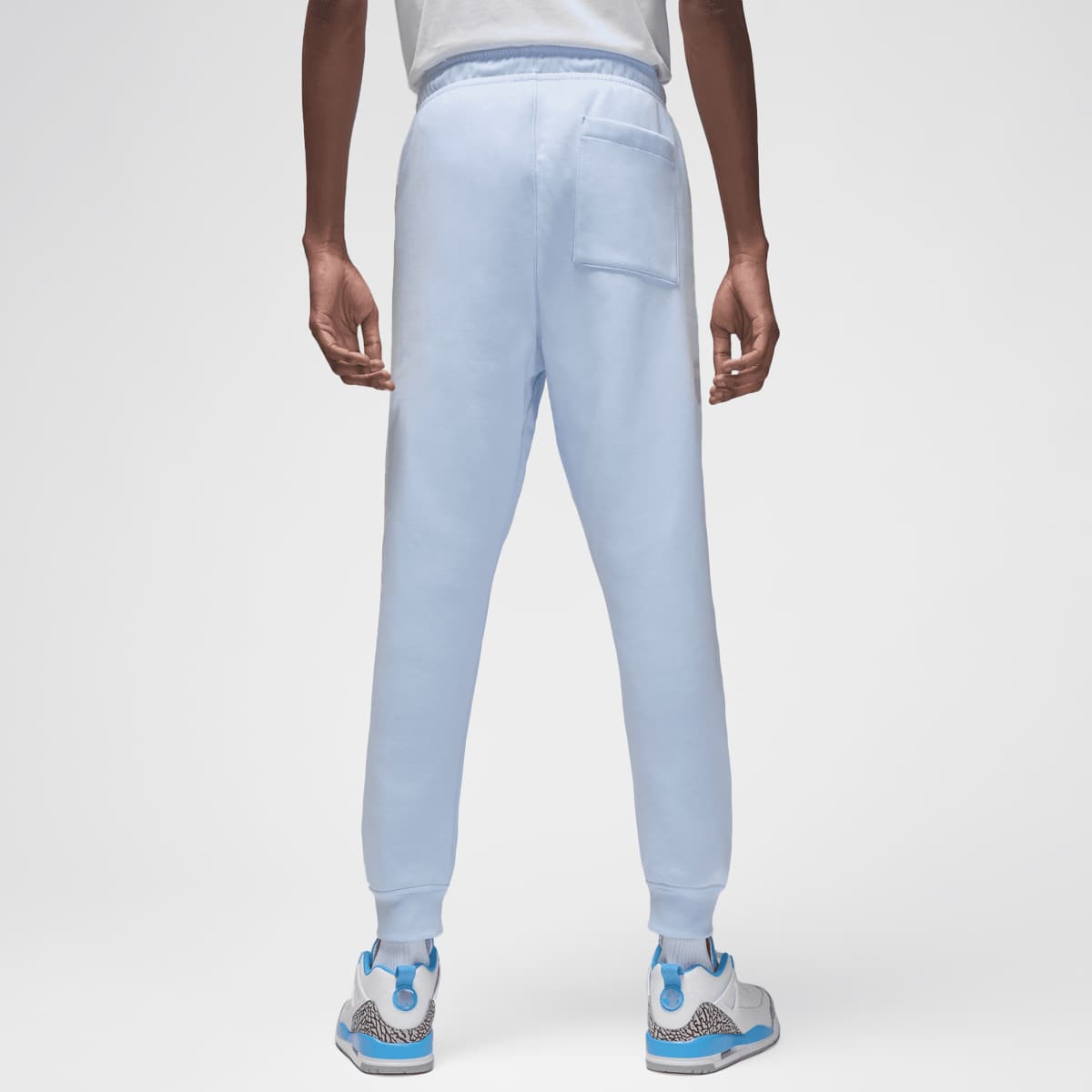 Jordan Essentials Baseline Fleece Pants men Trainingsbroeken blauw Maat S Kleding