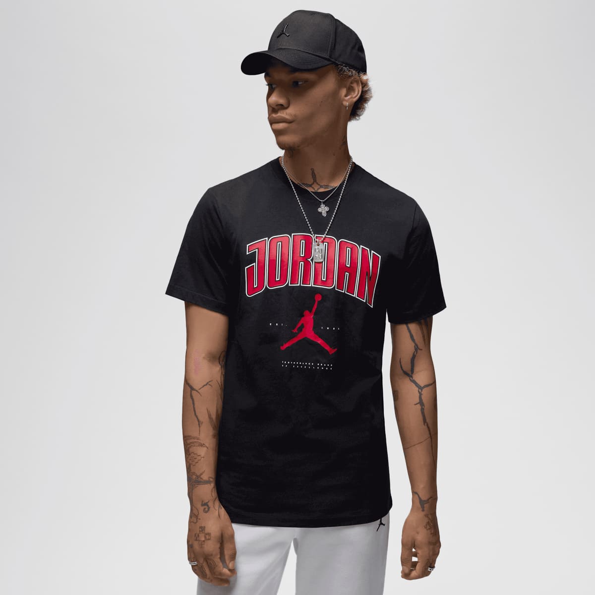 Jordan City 88 Short Sleeve Crew T-Shirt men T-Shirts & Polo's zwart Maat S Kleding