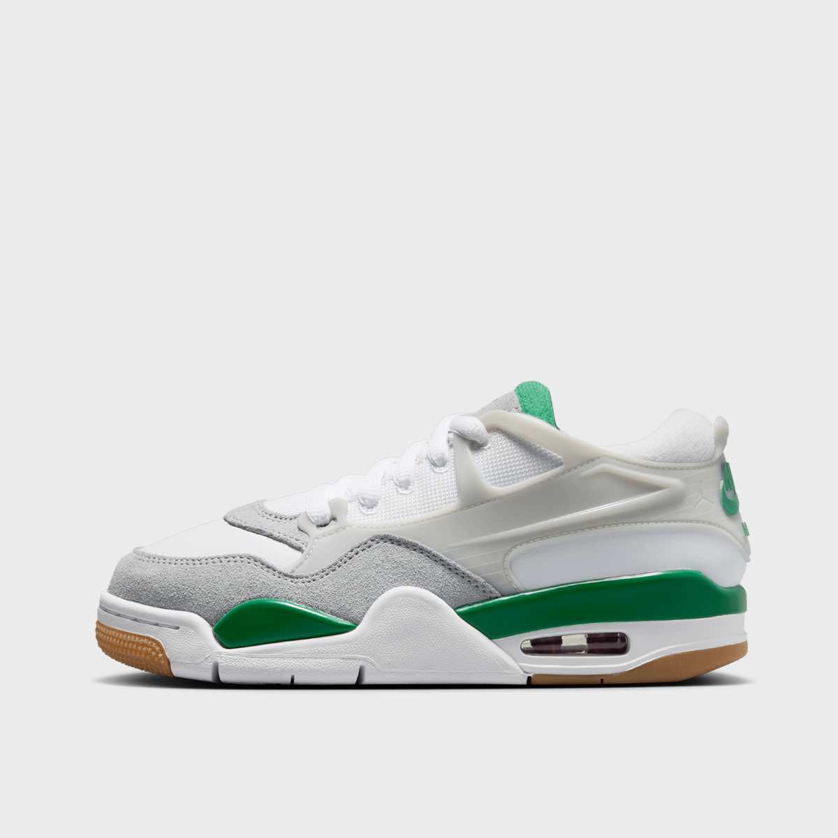 Nike Kinderschoenen Air Jordan 4RM White Neutral Grey Wolf Grey Pine Green Kind White Neutral Grey Wolf Grey Pine Green