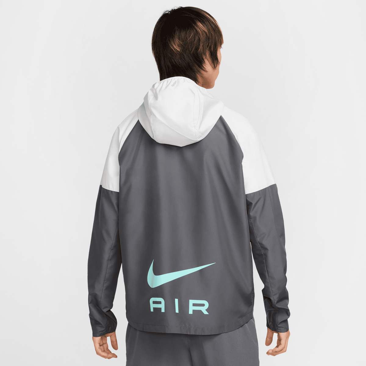Nike Sportswear Swoosh Air Run Jacket men Trainingspakken grijs Maat S Kleding