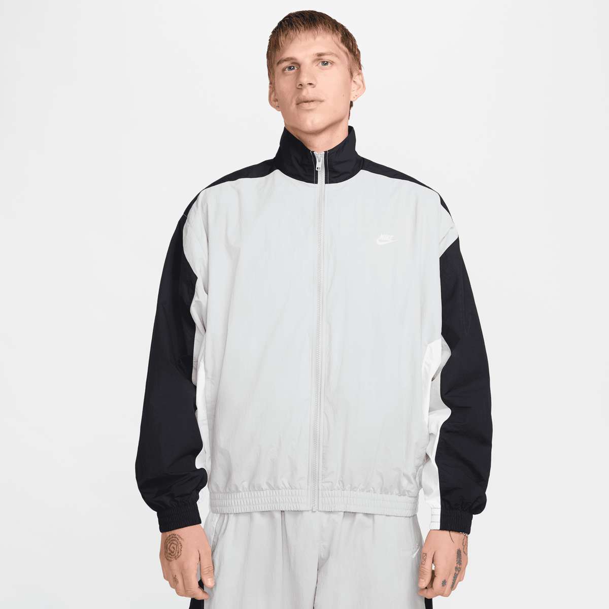 Selected, Nike, Club Woven Oversized Track Jacket, grey