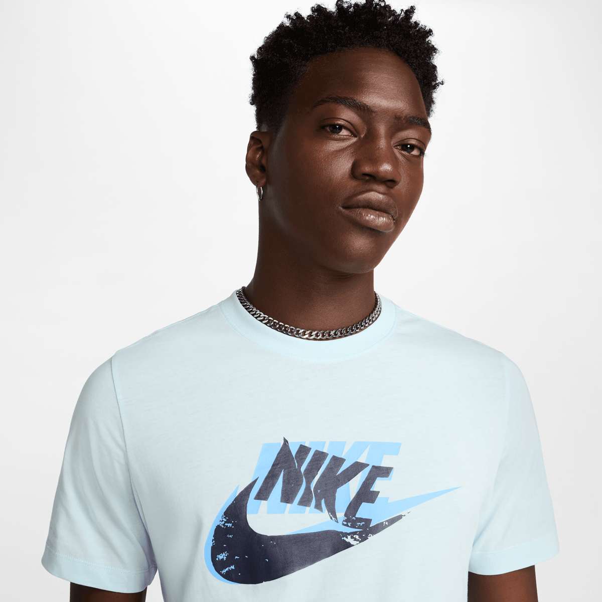 Nike Sportswear T-Shirt men T-Shirts & Polo's blauw Maat S Kleding
