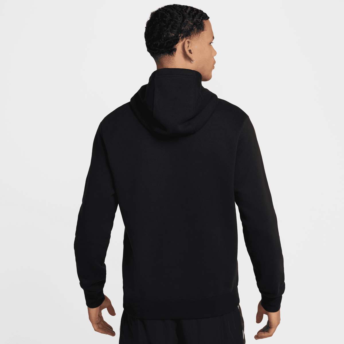 Nike Sportswear Swoosh Air Fleece Hoodie men Hoodies & Sweaters zwart Maat S Kleding