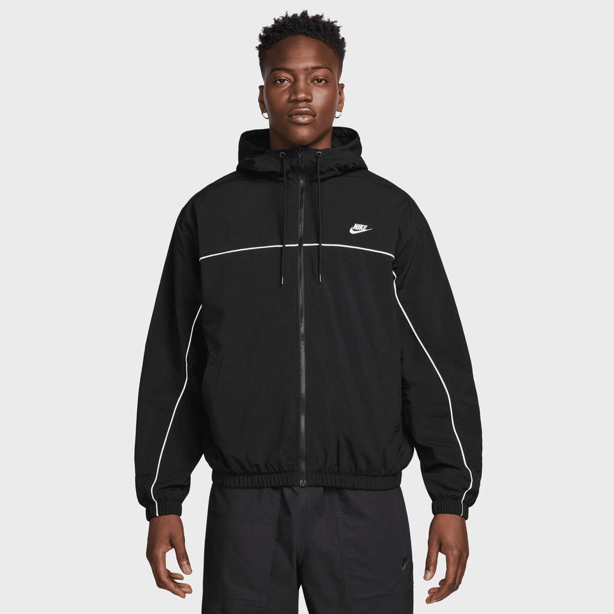 Nike Club Athlete Hooded Jacket men Trainingspakken zwart Maat XL Kleding