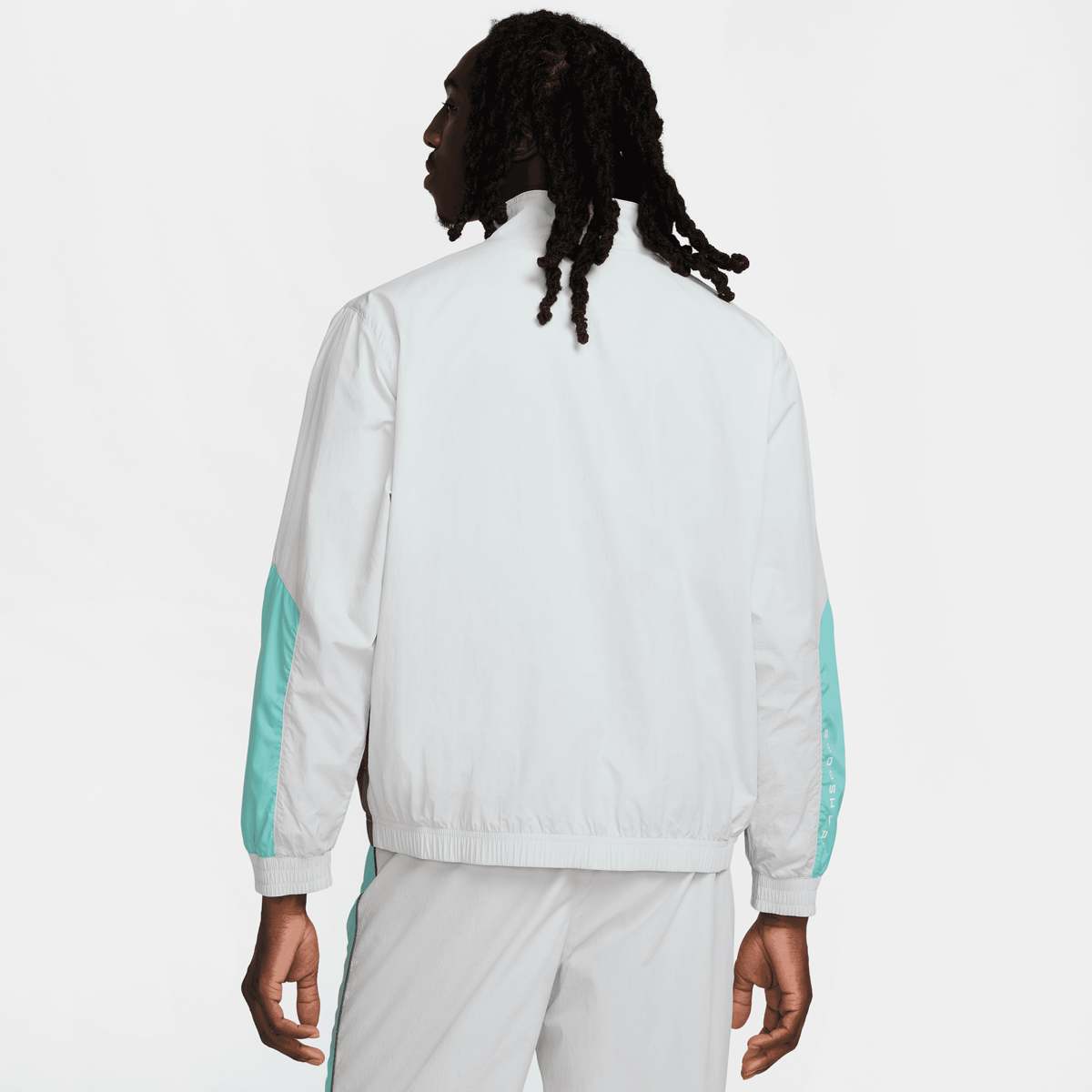 Nike Sportswear Swoosh Air Woven Track Top Trainingspakken in grijs formaten: S