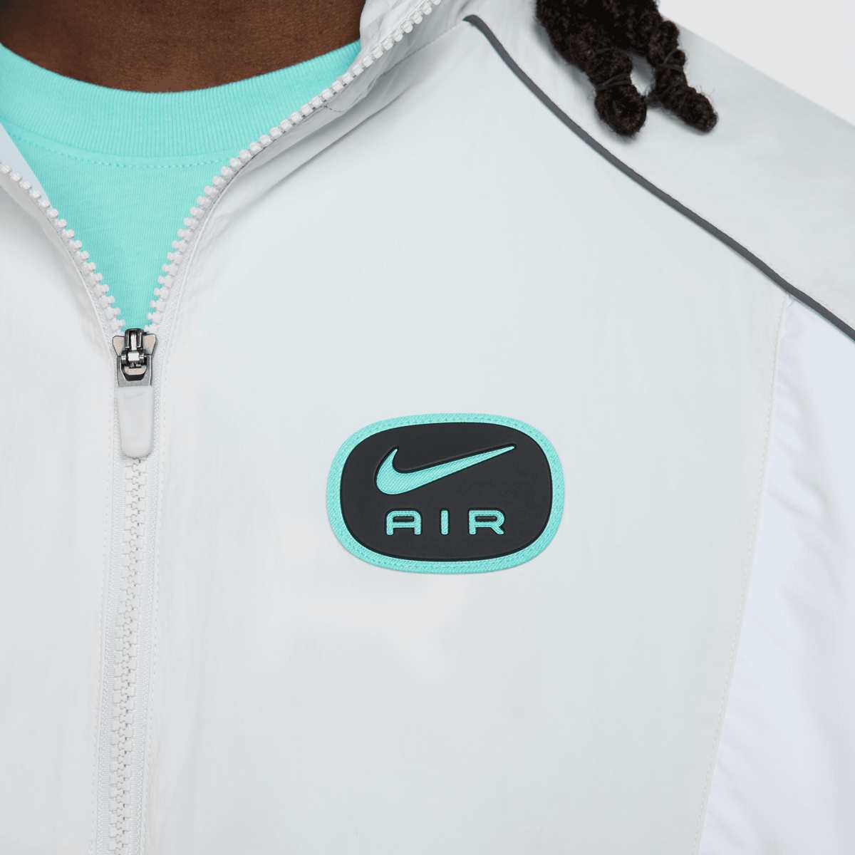 Nike Sportswear Swoosh Air Woven Track Top Trainingspakken in grijs formaten: S