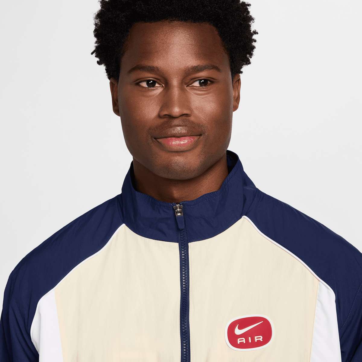 Nike Sportswear Swoosh Air Woven Track Top Trainingspakken in blauw formaten: XS