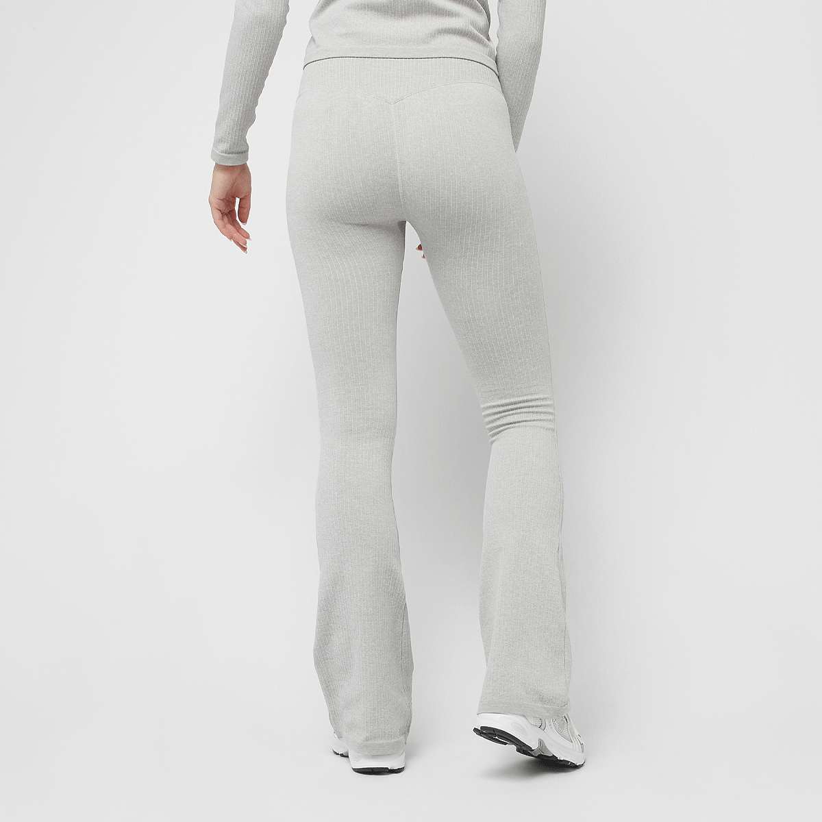 aim'n Ribbed Seamless Flare Tights women Trainingsbroeken grijs Maat XS Kleding