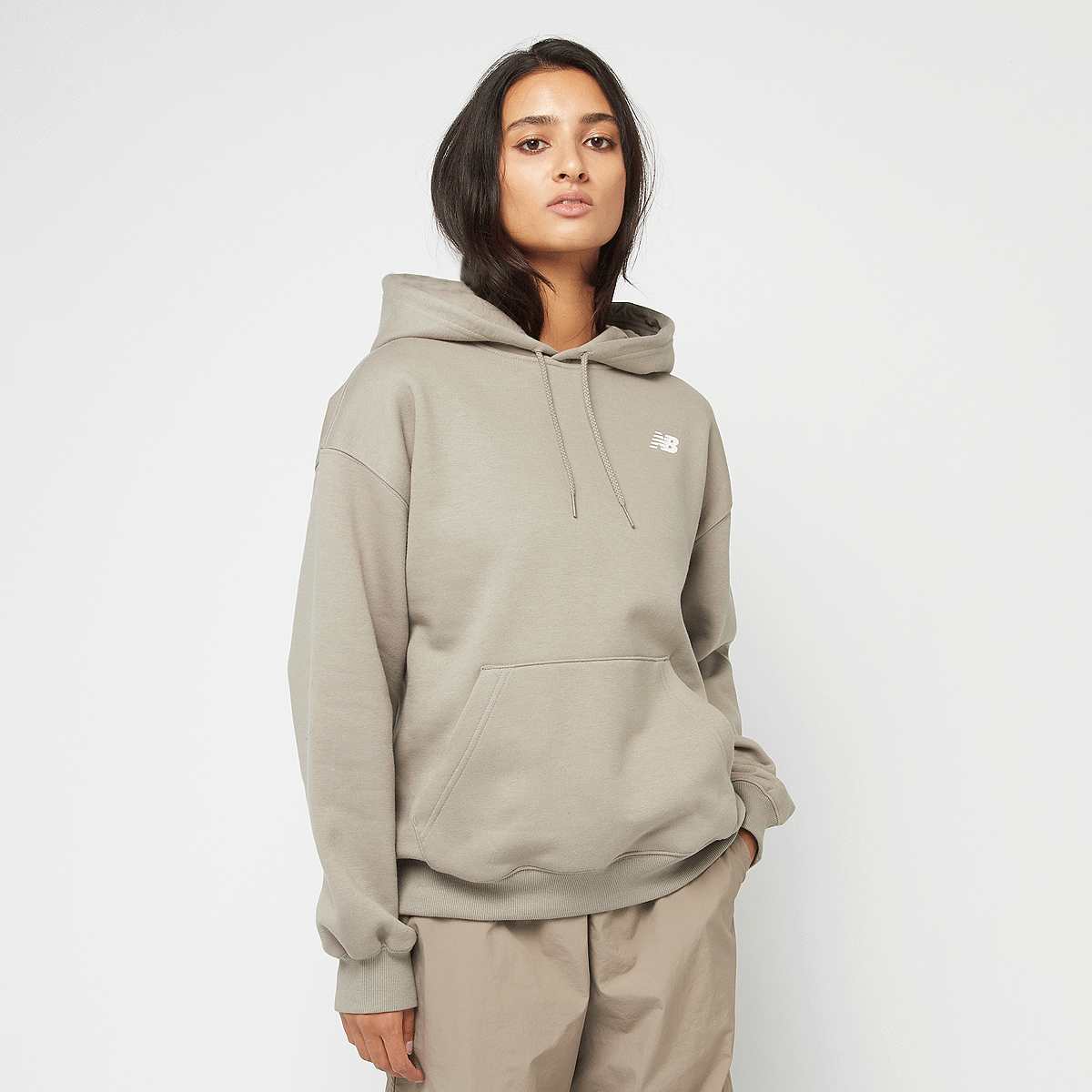 New Balance Athletics Club Oh Hoodie women Hoodies & Sweaters grijs Maat XS Kleding