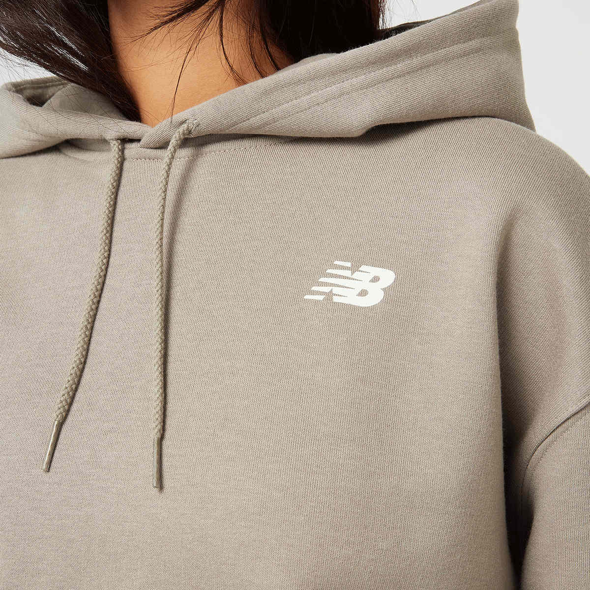 New Balance Athletics Club Oh Hoodie women Hoodies & Sweaters grijs Maat XS Kleding