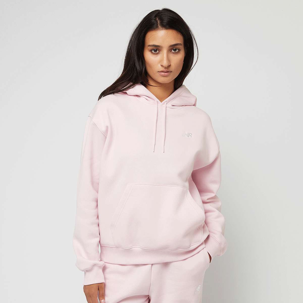 New Balance Sport Essentials Fleece Hoodie women Hoodies & Sweaters lichtroze Maat XS Kleding
