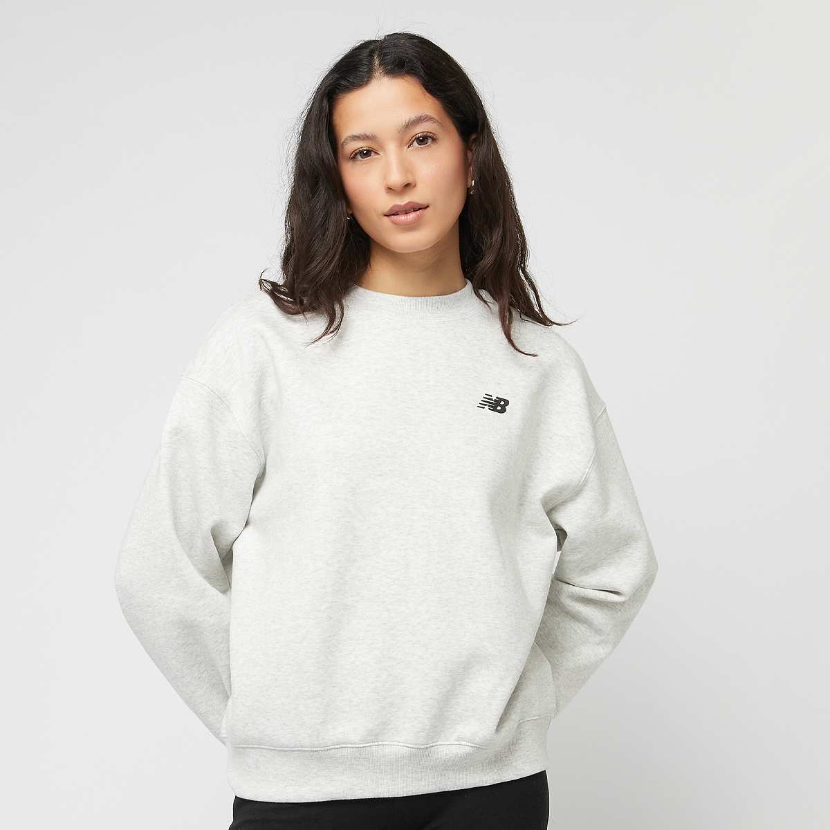 New Balance Reimagined Fleece Crew women Hoodies & Sweaters grijs Maat XS Kleding