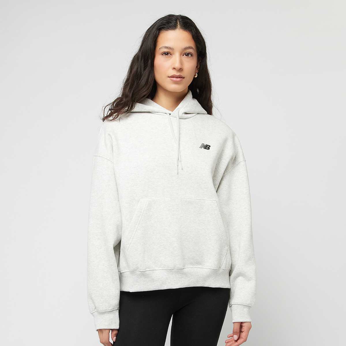 New Balance Reimagined Fleece Hoodie women Hoodies & Sweaters grijs Maat XS Kleding