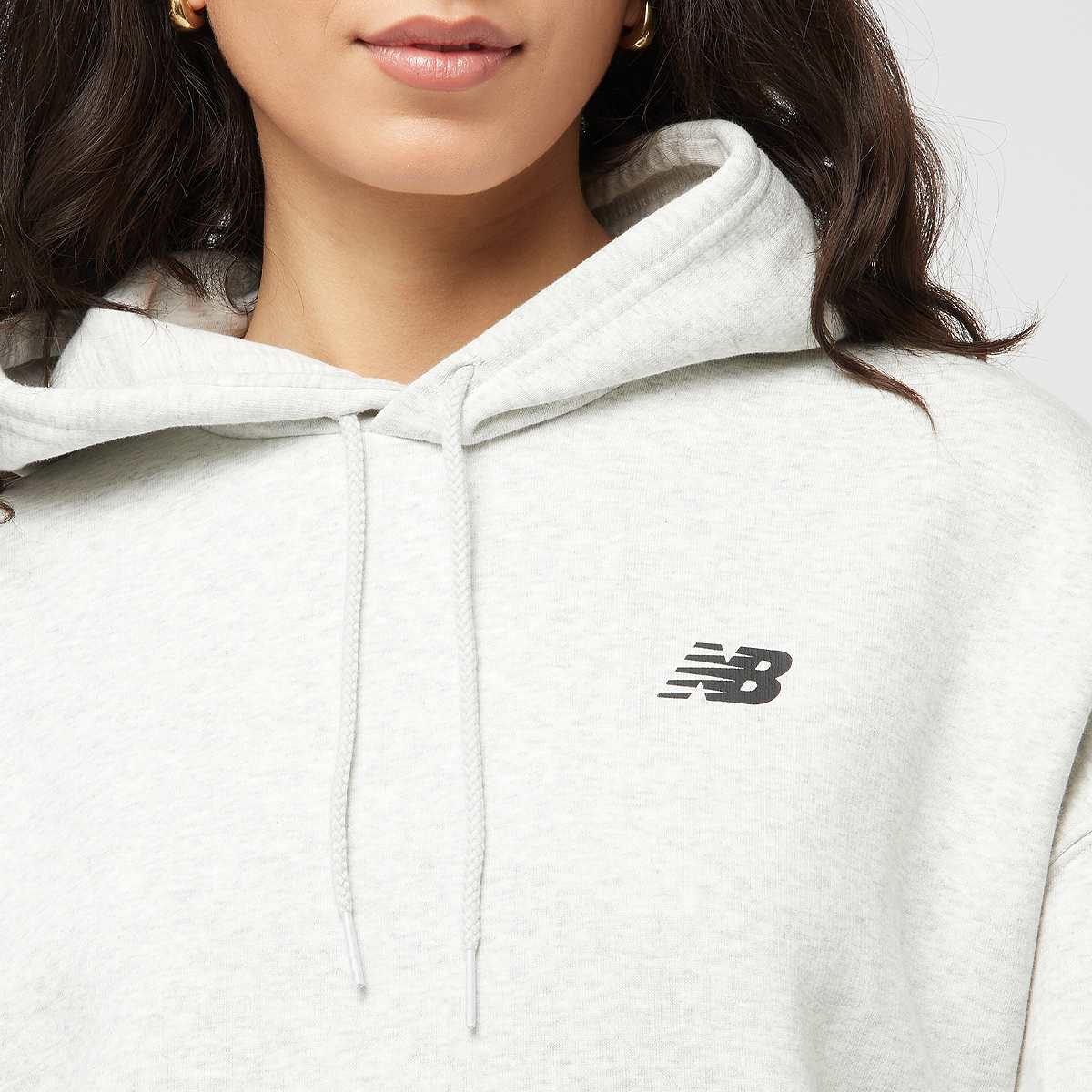 New Balance Reimagined Fleece Hoodie women Hoodies & Sweaters grijs Maat XS Kleding