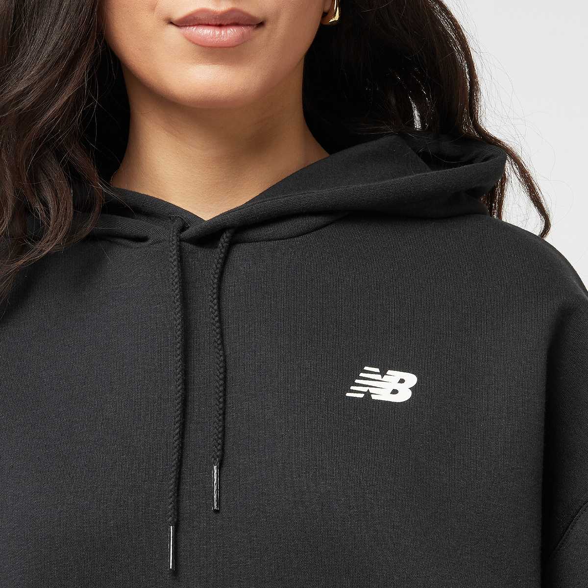 New Balance Reimagined Fleece Hoodie women Hoodies & Sweaters zwart Maat XS Kleding