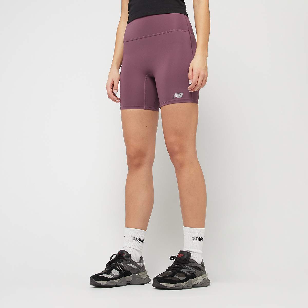 New Balance Script High Rise Short women Leggings roze Maat XS Kleding
