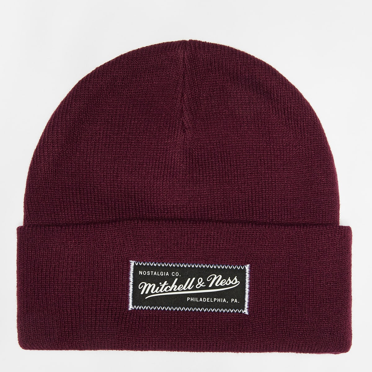 Mitchell & Ness, Branded Patch Logo Beanie, red