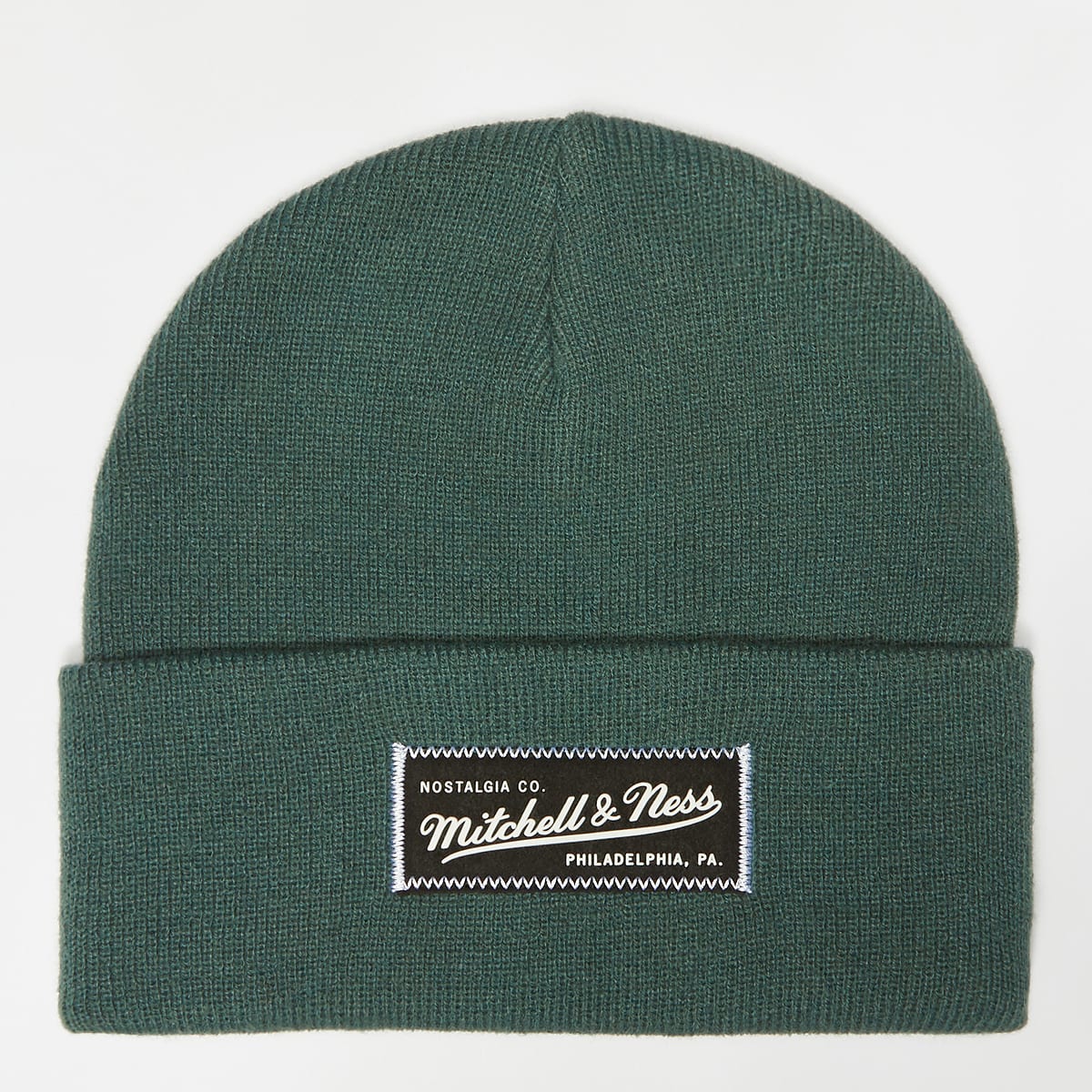 Mitchell & Ness, Branded Patch Logo Beanie, green