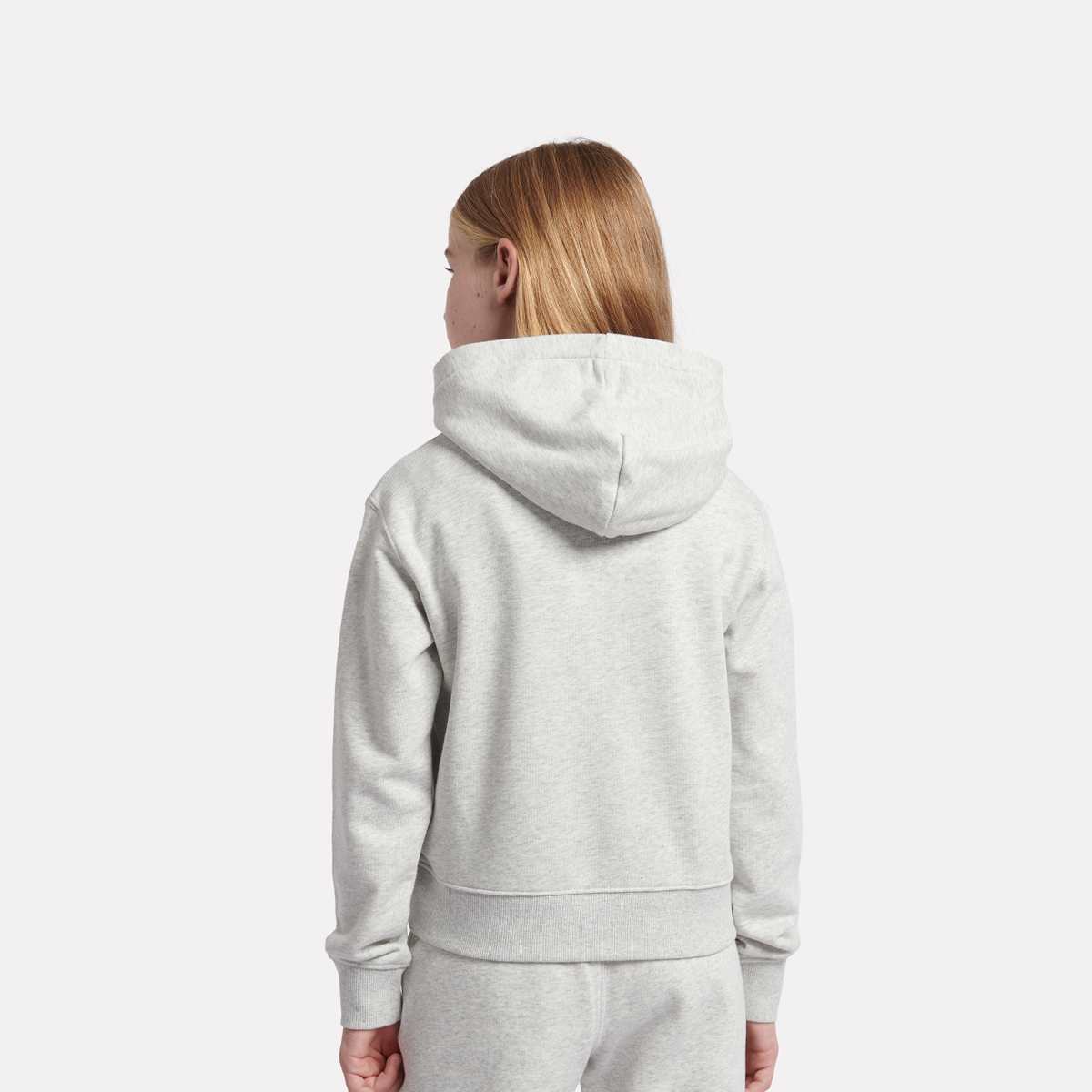 New Balance French Terry Stacked Logo Hoodie unisex Hoodies & Sweaters grijs Kleding