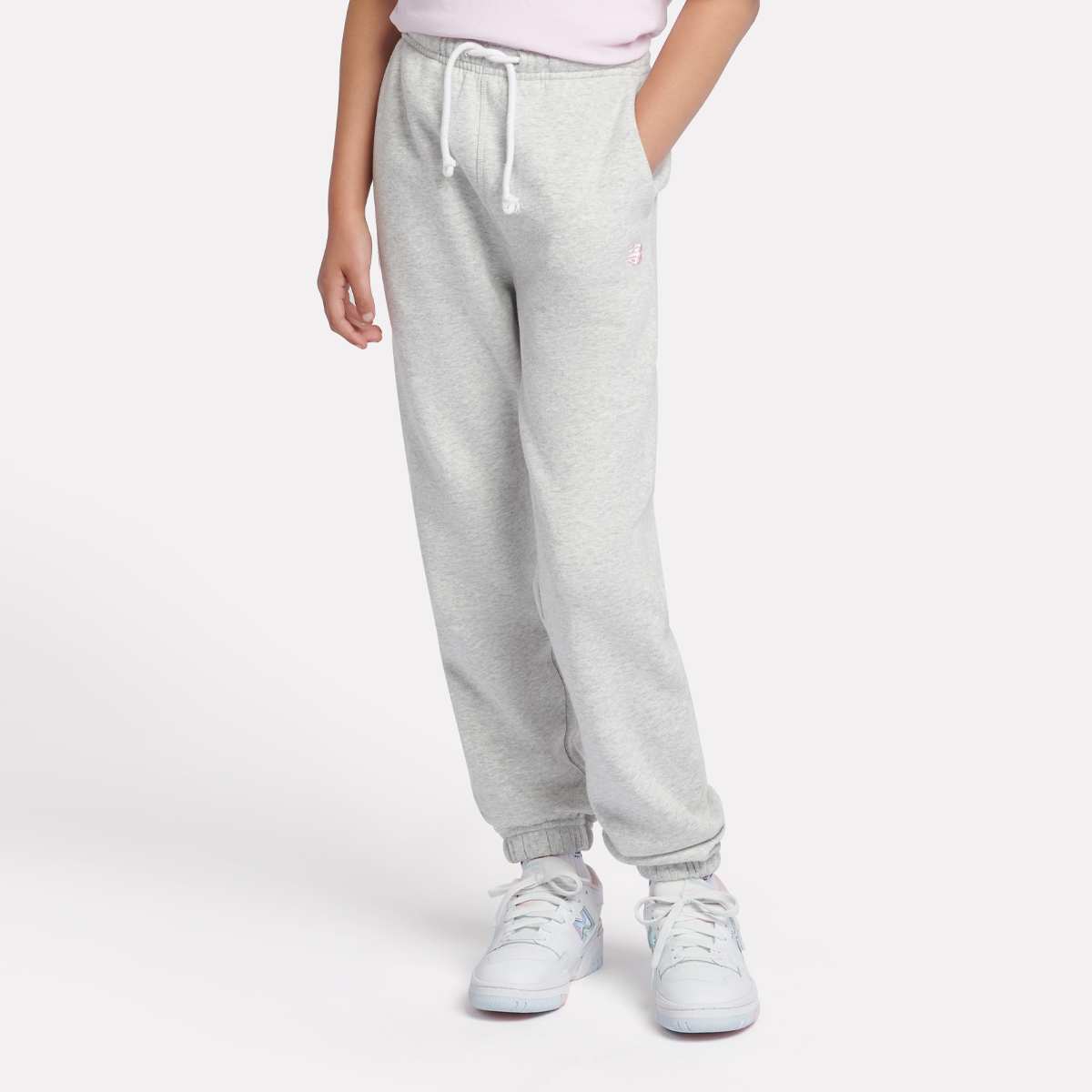 New Balance, French Terry Small Logo Jogger, grey
