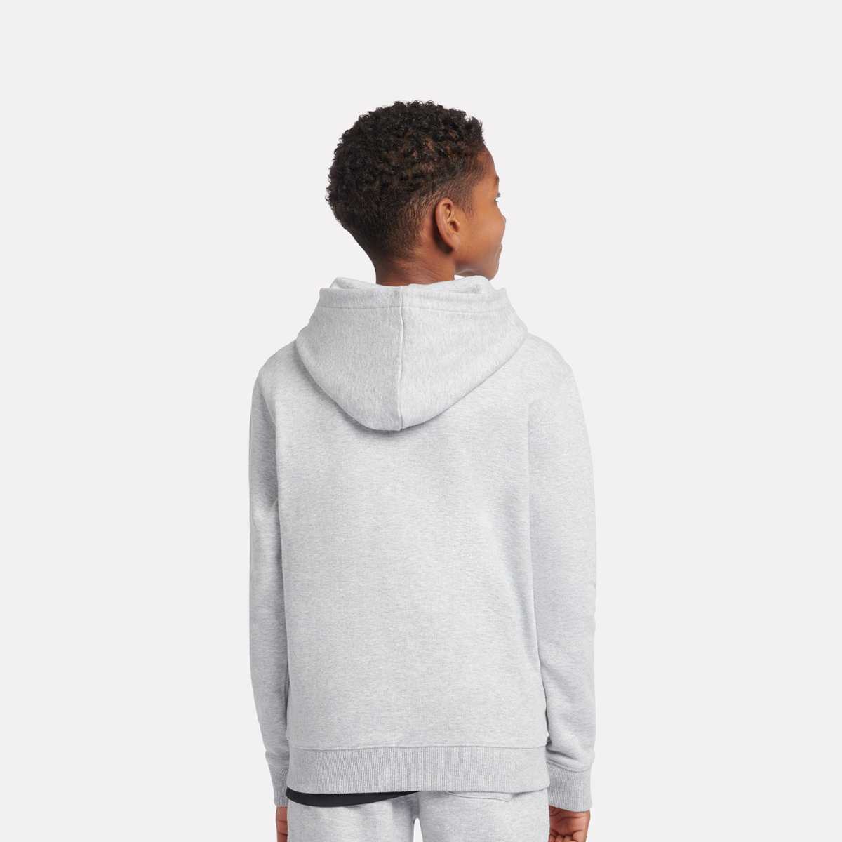 New Balance French Terry Stacked Logo Hoodie unisex Hoodies & Sweaters grijs Kleding
