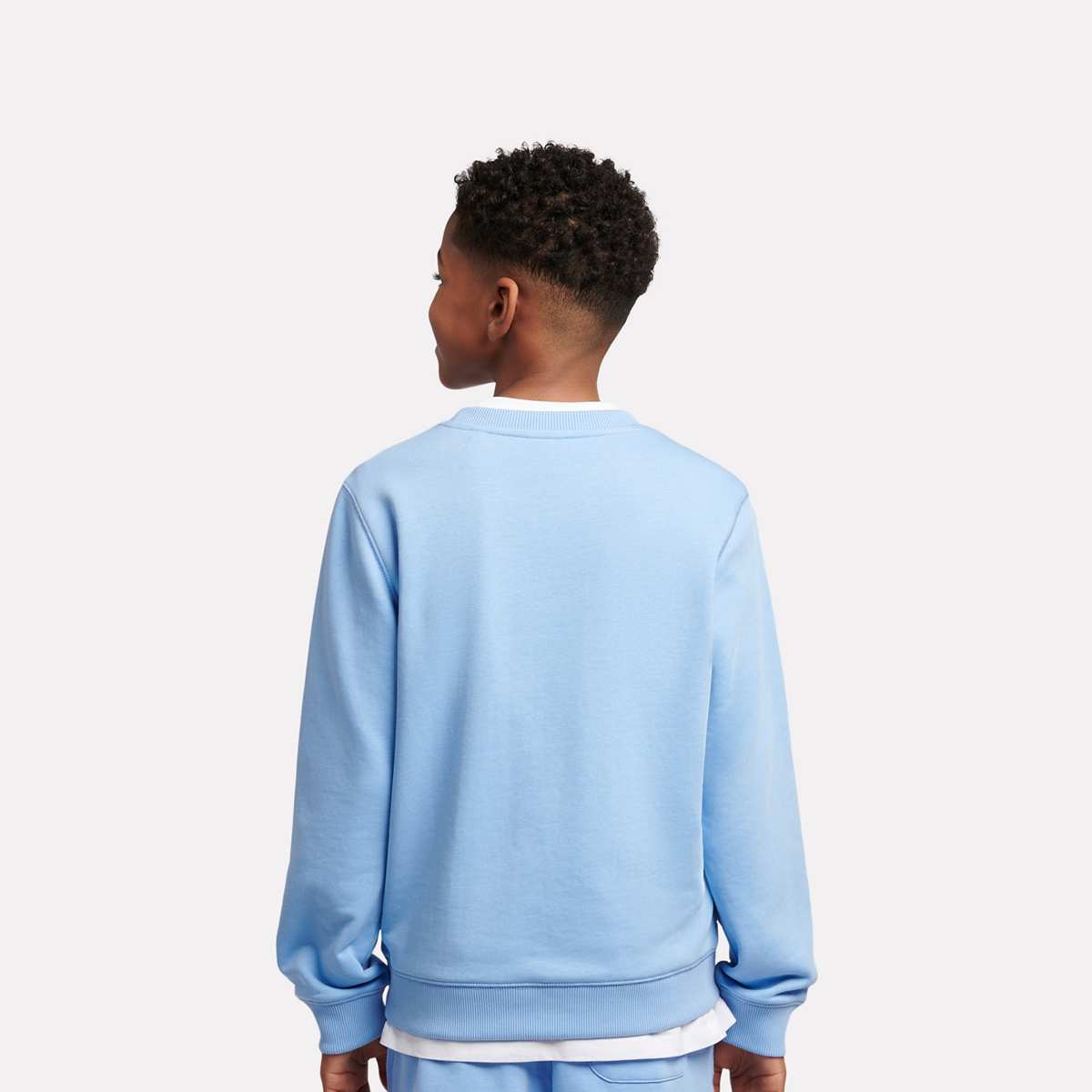 New Balance French Terry Small Logo Crew unisex Hoodies & Sweaters blauw Kleding