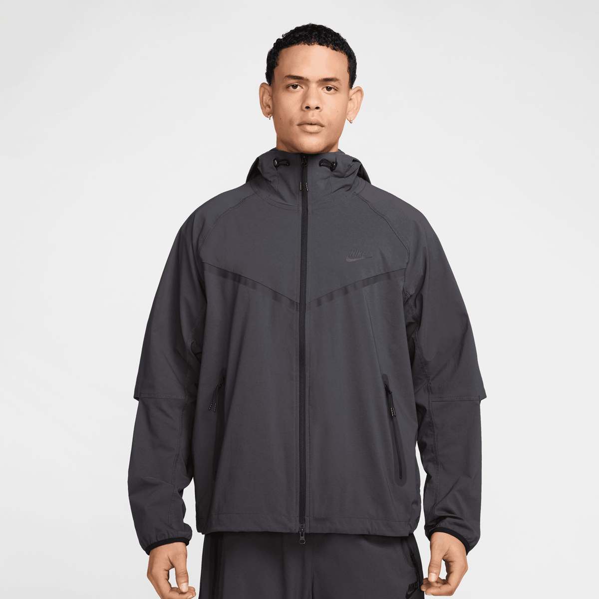 Nike, Tech Woven Full-Zip Windrunner Jacket, grey