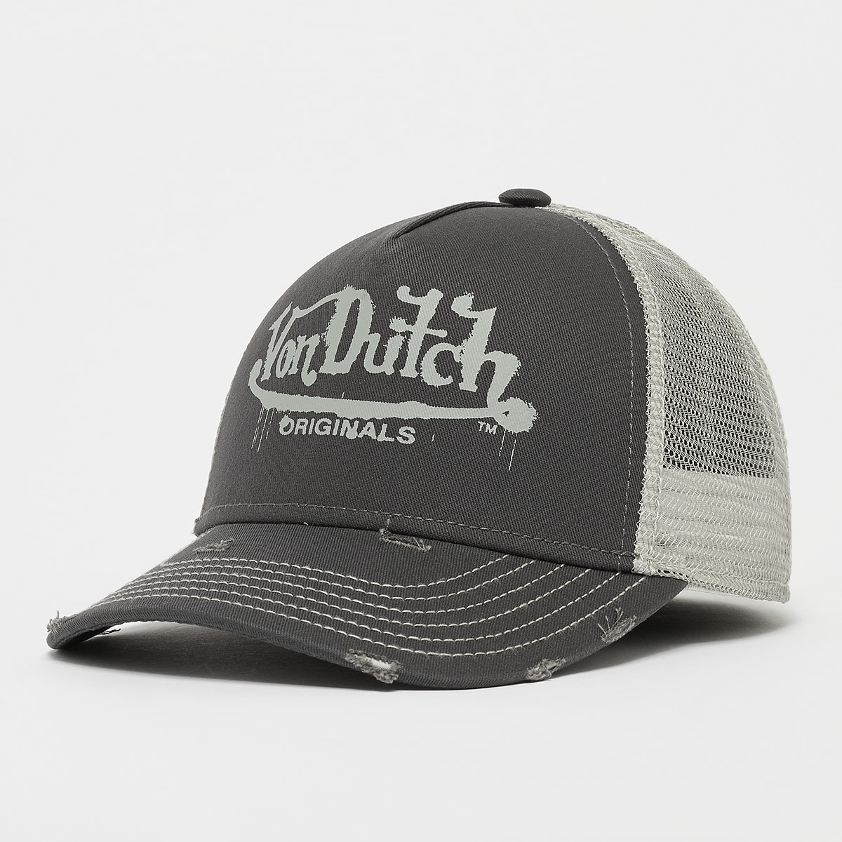 Von Dutch Originals Trucker Ballerat Caps in grijs formaten: ONE SIZE