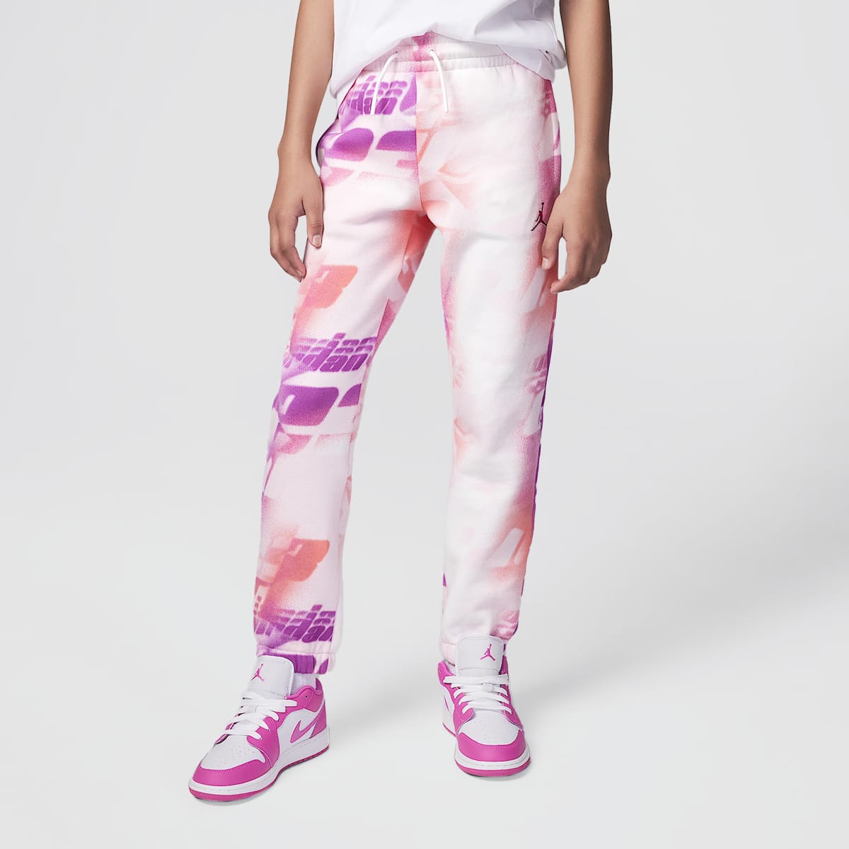 Jordan, Triple Team All Over Print Pants, light pink