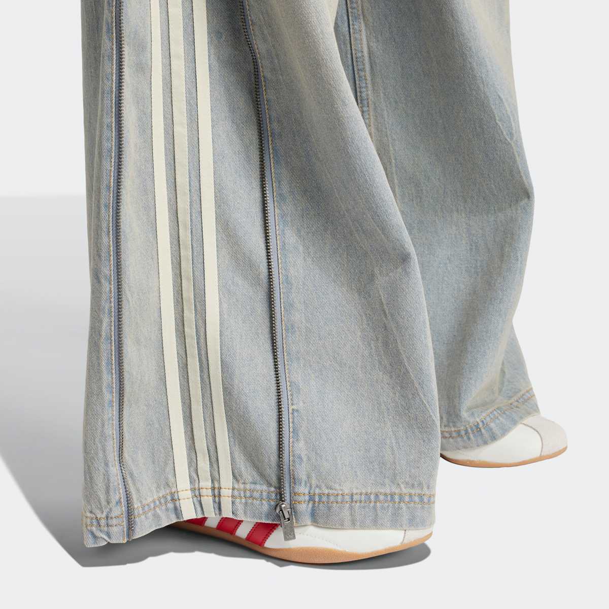 adidas Originals Wide-Leg Spijkerbroek women Broeken blauw Kleding
