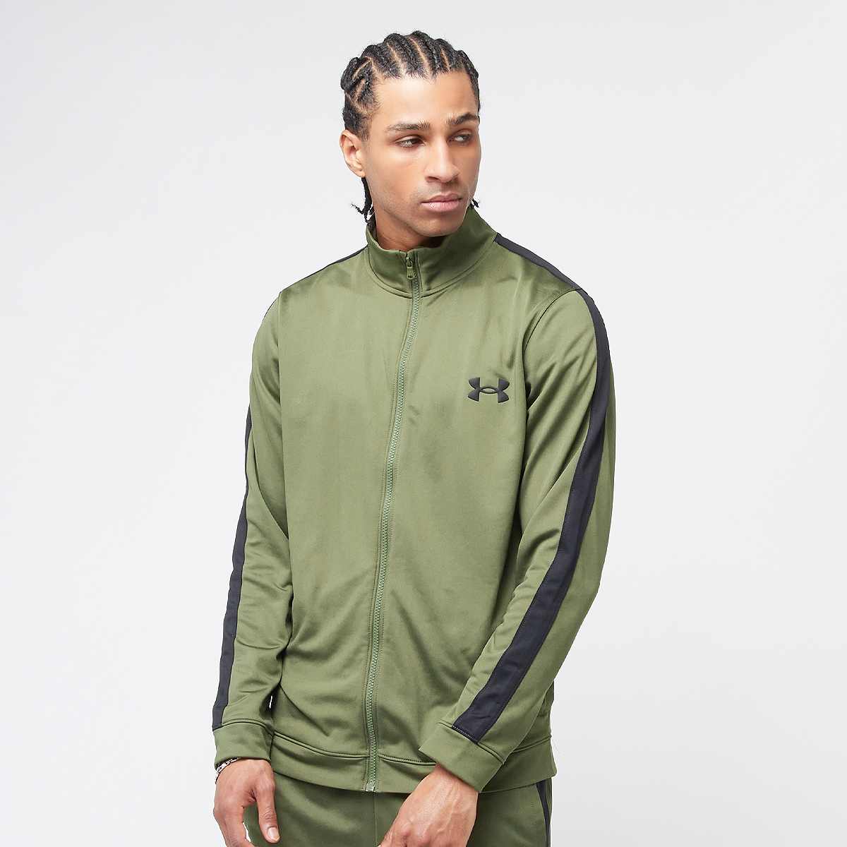Under Armour UA Rival Knit Track Suit marine od green men Trainingspakken groen Maat S Kleding