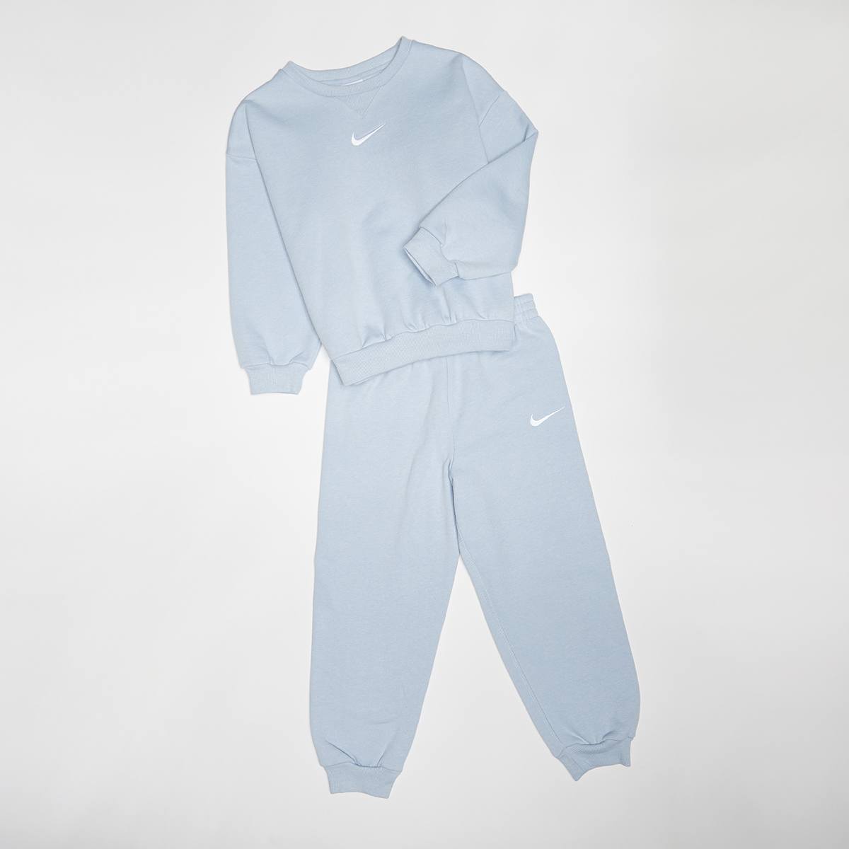 Nike Essential Fleece Crew Set Baby Rompers & Sets in blauw formaten: 104 110