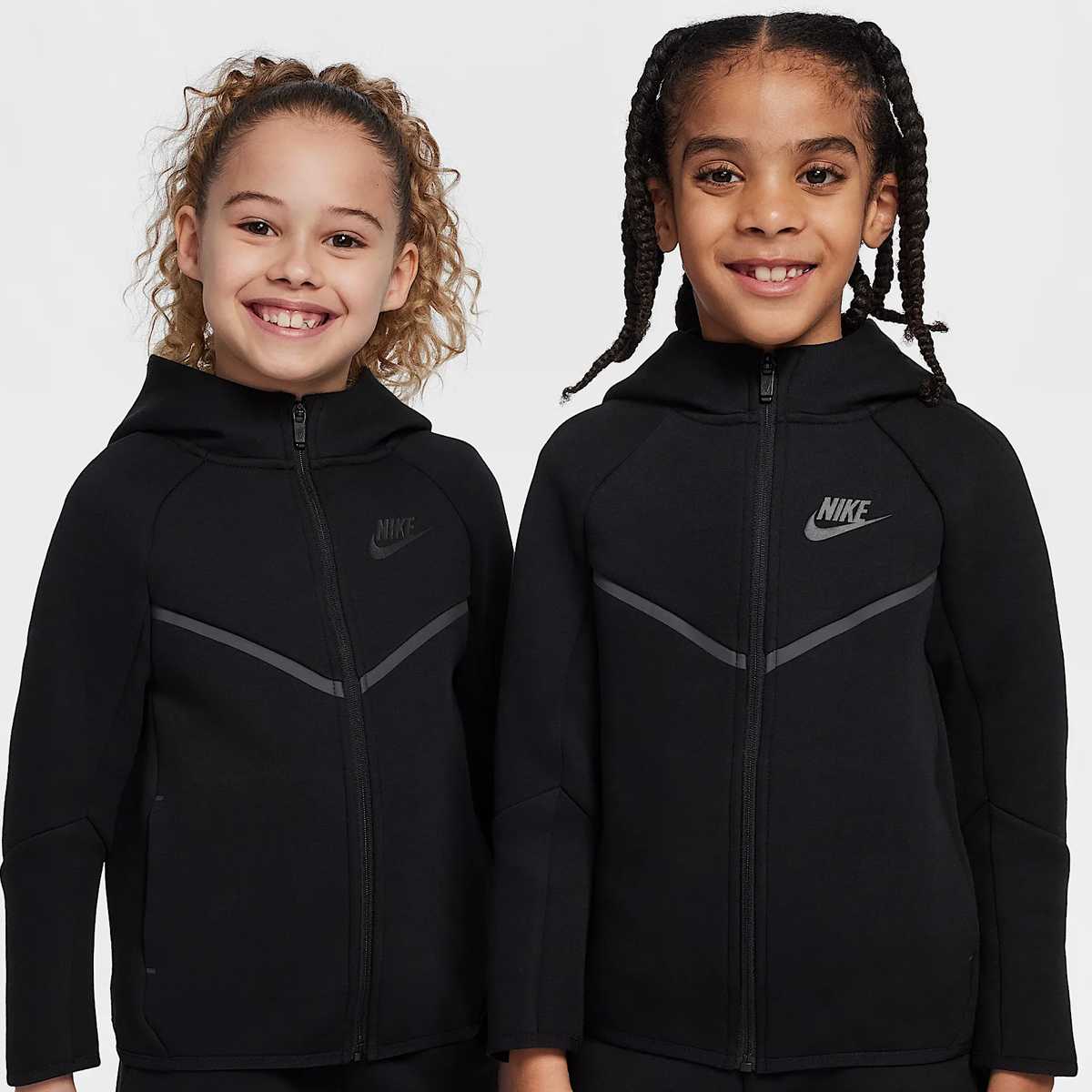 Nike Tech Fleece Full-Zip Set unisex Baby Rompers & Sets zwart 98 Kleding